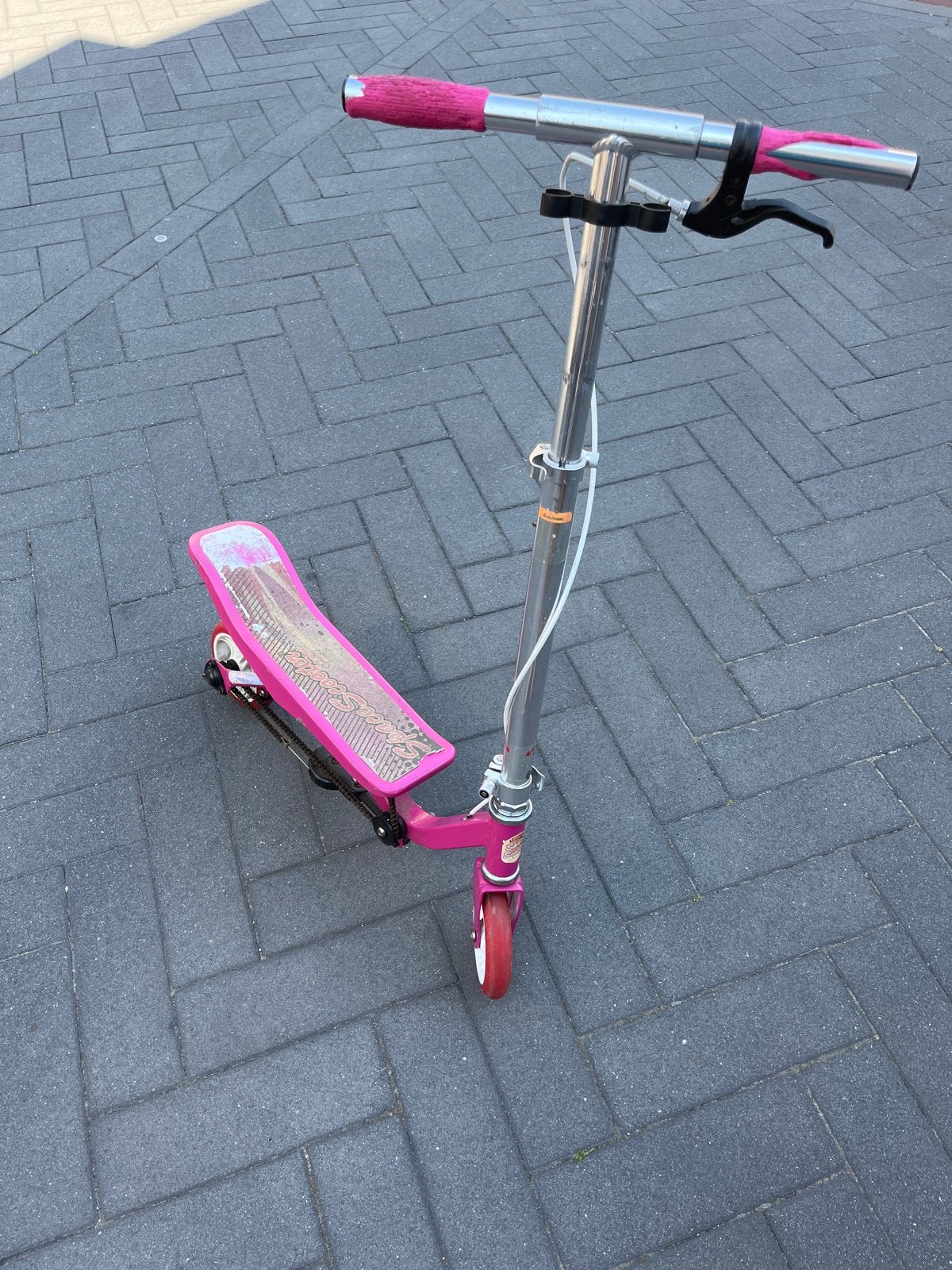 SpaceScooter Roze step, Fietsen en Brommers, Steps, Ophalen, Gebruikt, Gewone step