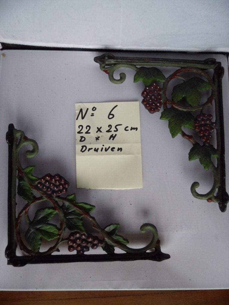 Decoratieve Druiven Wandbeugels (set van 2) wijnen, Ophalen of Verzenden