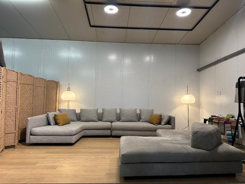 ZGAN Minotti Granville Hoekopstelling + GARANTIE, Overige materialen, Minotti, Ophalen of Verzenden, Design Complete Zithoek Minotti
