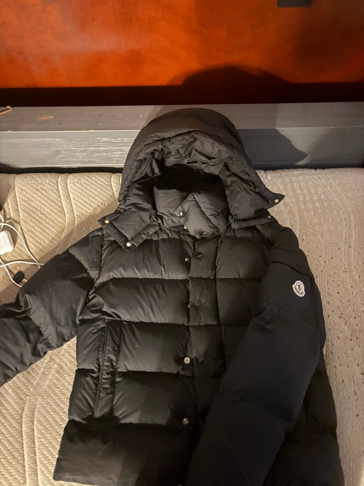 Moncler vezere, Kleding | Heren, Jassen | Winter, Ophalen of Verzenden, Gedragen, Overige maten, Zwart