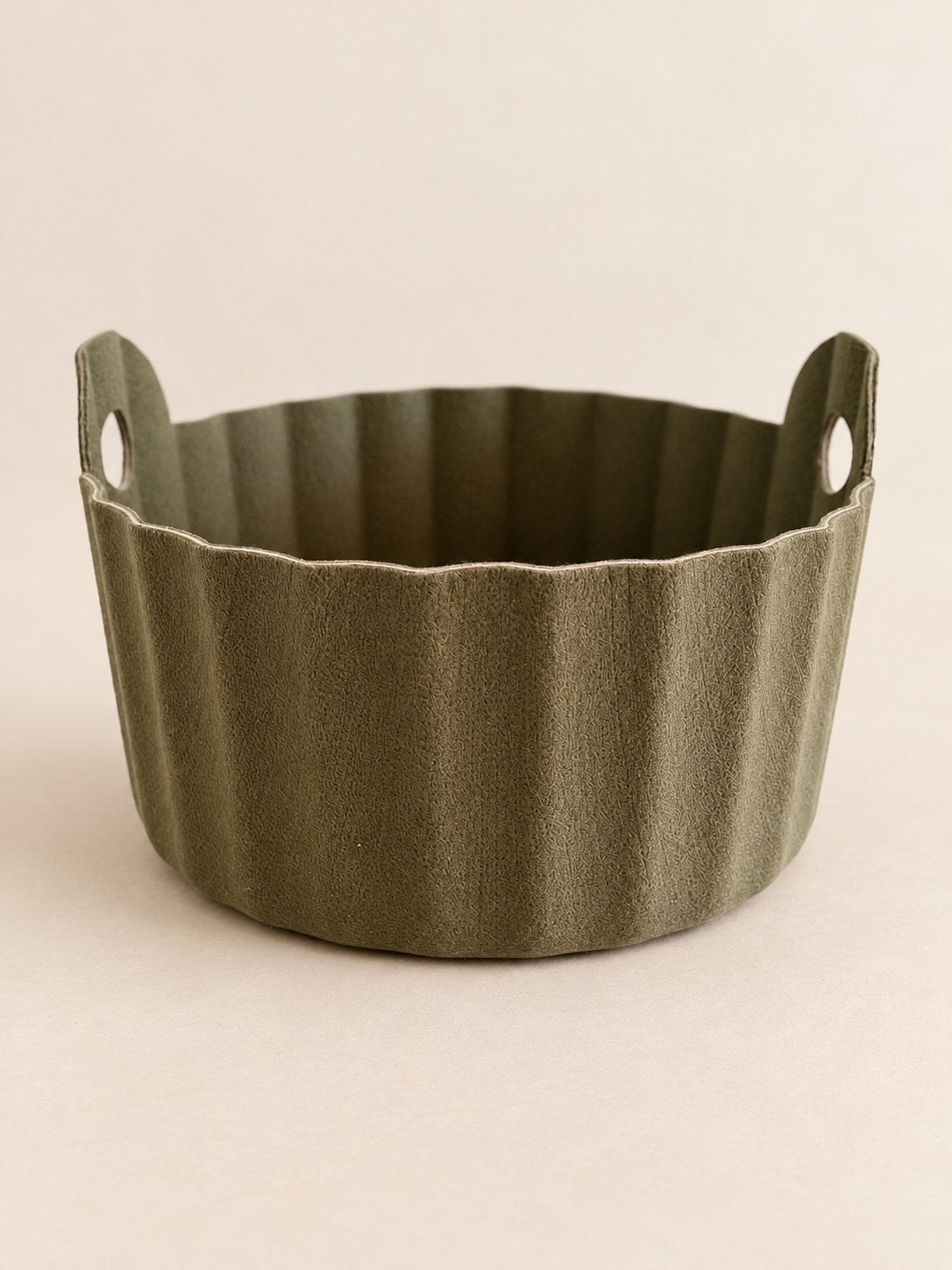 Normann Copenhagen Colu Mand - Stijlvolle Opberger, Met handvatten, Mand, Textiel, Rond