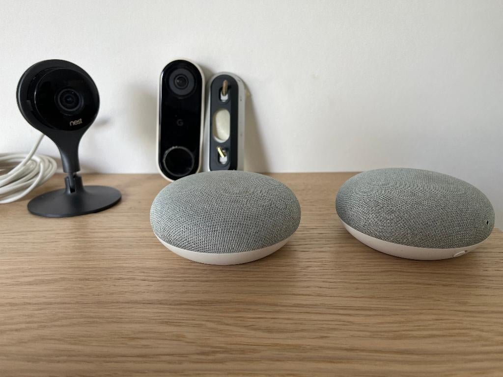 Google Nest Smart Home Startpakket - Deurbel, Hub & Speakers, Ophalen, Zo goed als nieuw