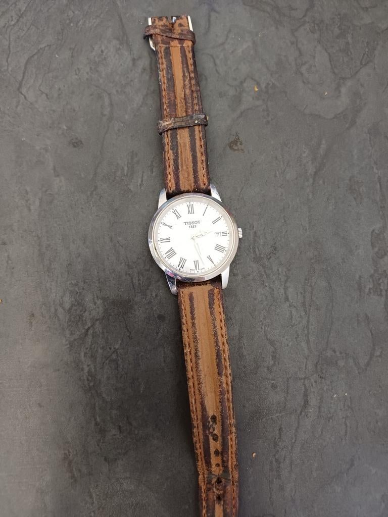 Tissot 1853 Herenhorloge met Leren Band, Sieraden, Tassen en Uiterlijk, Horloges | Heren, Ophalen of Verzenden