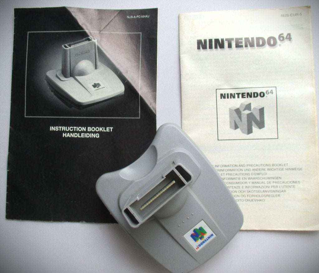 Nintendo 64 Transfer Pak~+ handleiding~Model No NUS-019, Gebruikt, Overige genres, 1 speler, Ophalen of Verzenden