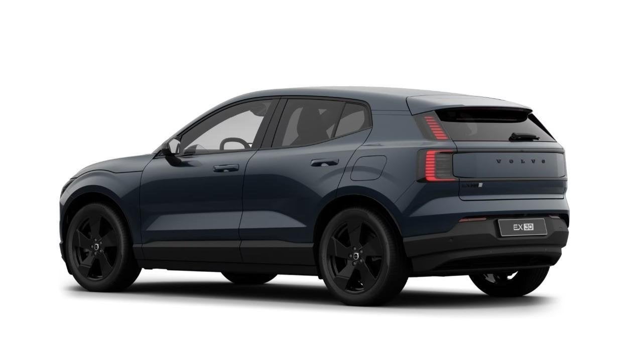 Volvo EX30 P5 Long Range Plus Black Edition Europa 69 kWh |, Auto's, Automaat, 476 km, Achterwielaandrijving, Blauw
