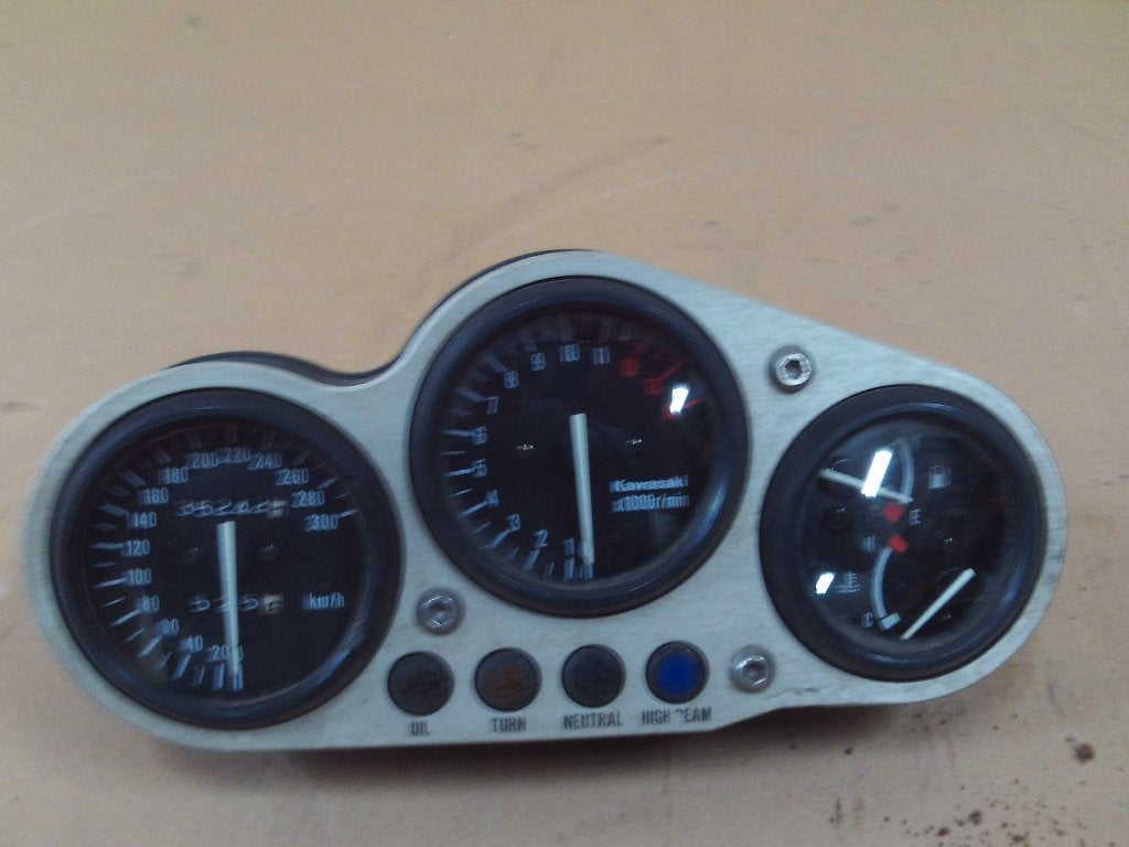 Tellerset , cockpit Kawasaki ZX9R bj94-97 35242 km, Ophalen of Verzenden, Gebruikt