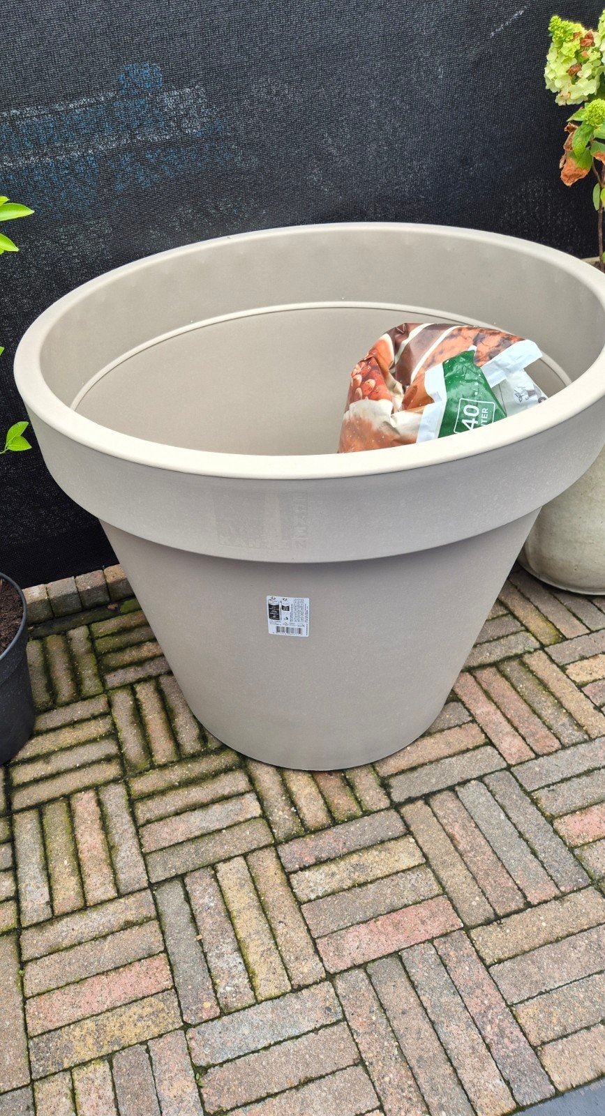 Bloempot nieuw, Tuin en Terras, Ophalen, Kunststof, Rond, Nieuw