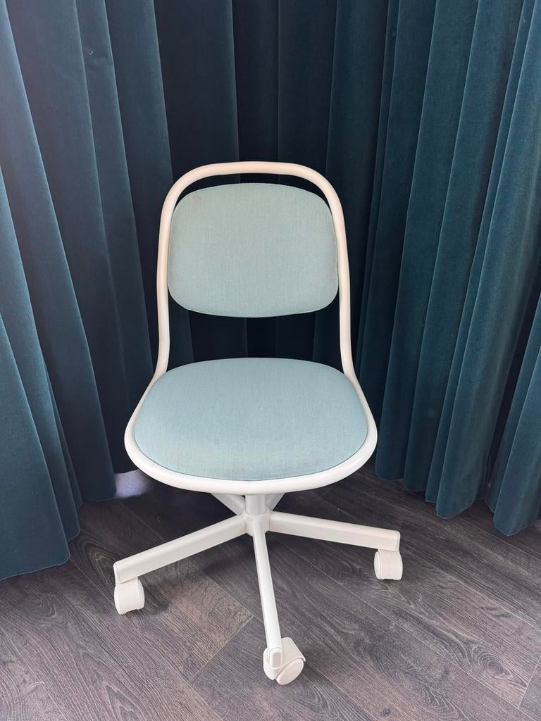 Kinderbureaustoel wit turquoise, Ophalen, Gebruikt, Stoel(en)