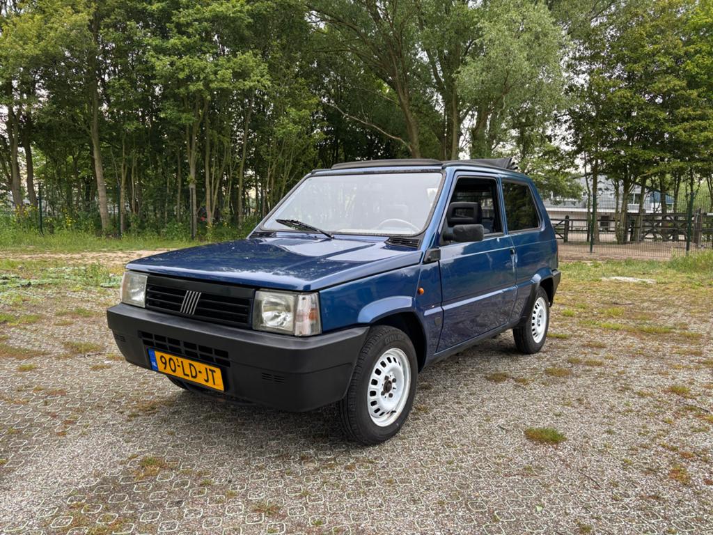 Fiat Panda 1.1 Cabrio 2002, Voorwielaandrijving, 54 pk, Blauw, Origineel Nederlands