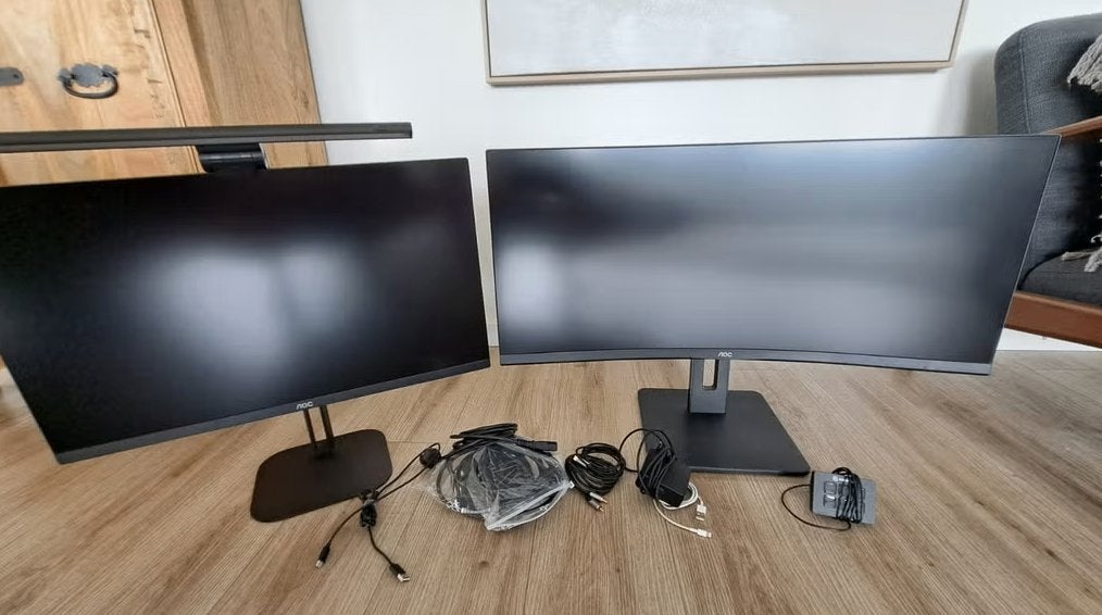 AOC 34 curved, AOC 27, streamdeck, baseus, lichting, hdmi, Ophalen, HDMI, IPS, 101 t/m 150 Hz