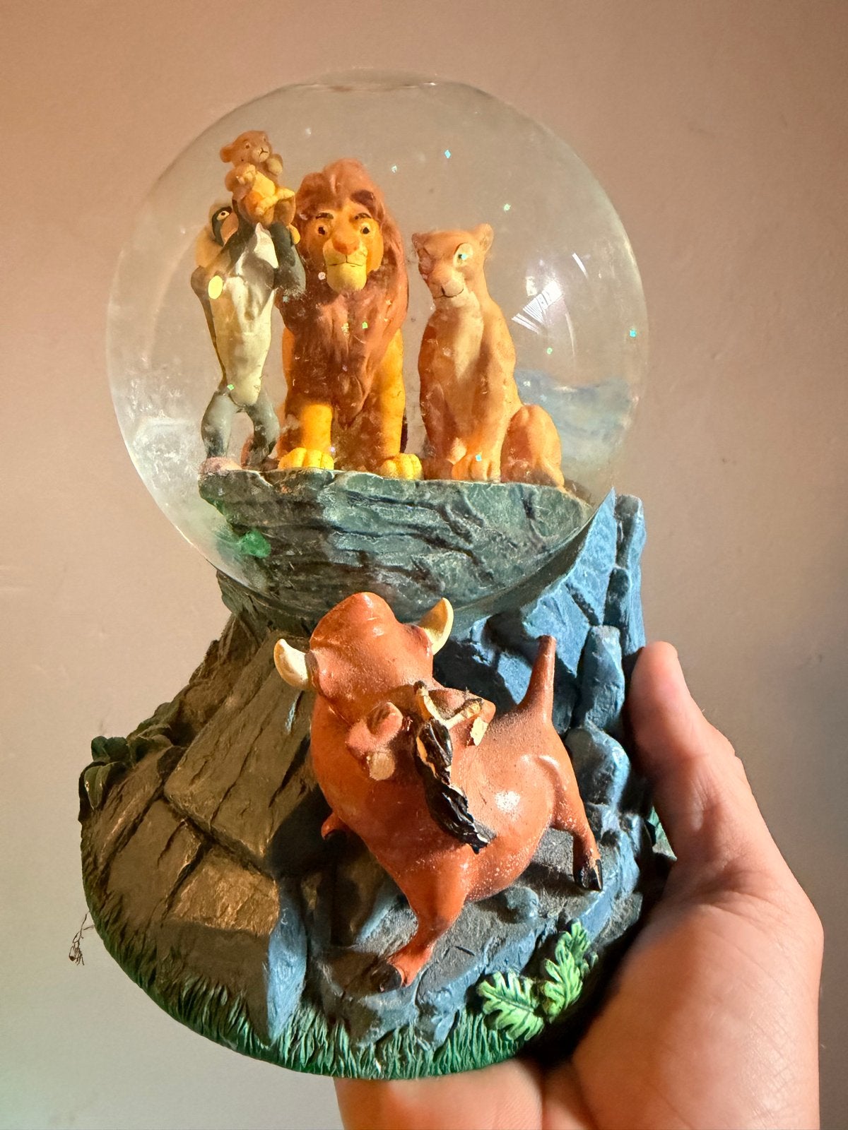 Disney Leeuwenkoning Sneeuwbol met Simba, Nala, Timon & Pumb, Verzenden, Gebruikt