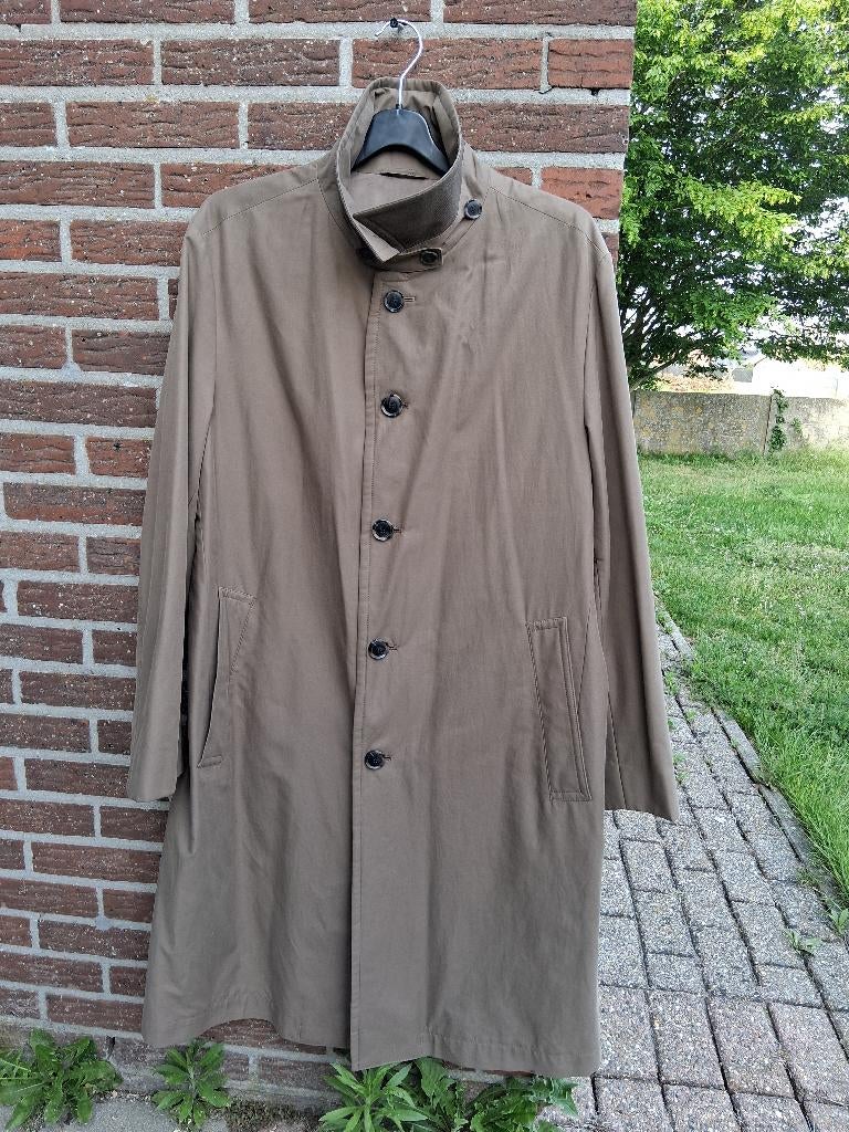 Heren Trenchcoat Hugo Boss Mt52, Maat 52/54 (L), Bruin, Ophalen of Verzenden, Zo goed als nieuw