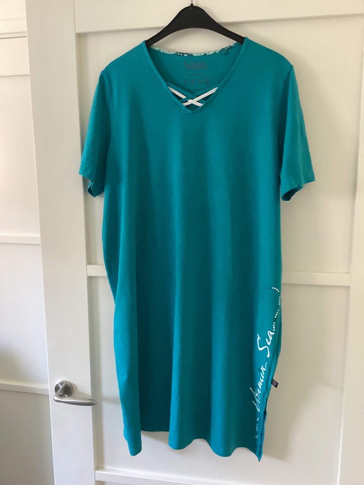 Nachthemd Ulla Popken maat 46/48, Ophalen of Verzenden, Zo goed als nieuw, Blauw, Lingerie of Zwemkleding