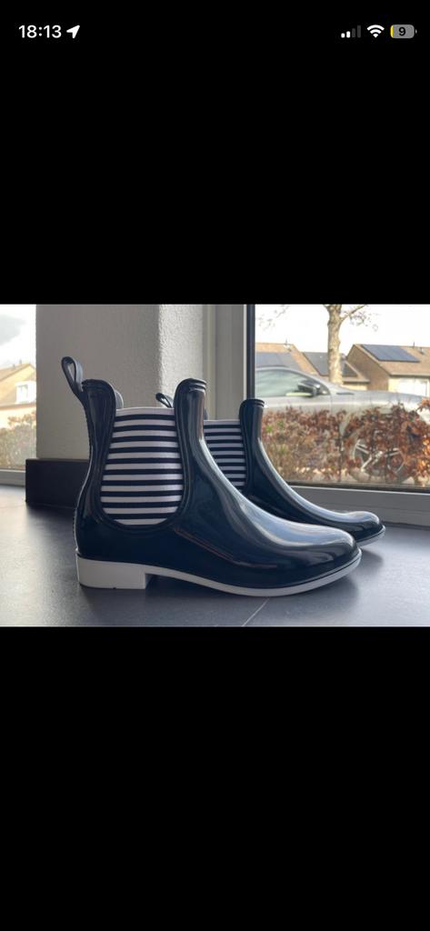 XQ footwear chelsea regenlaarzen, Ophalen of Verzenden, Zo goed als nieuw, Blauw, Regenlaarzen