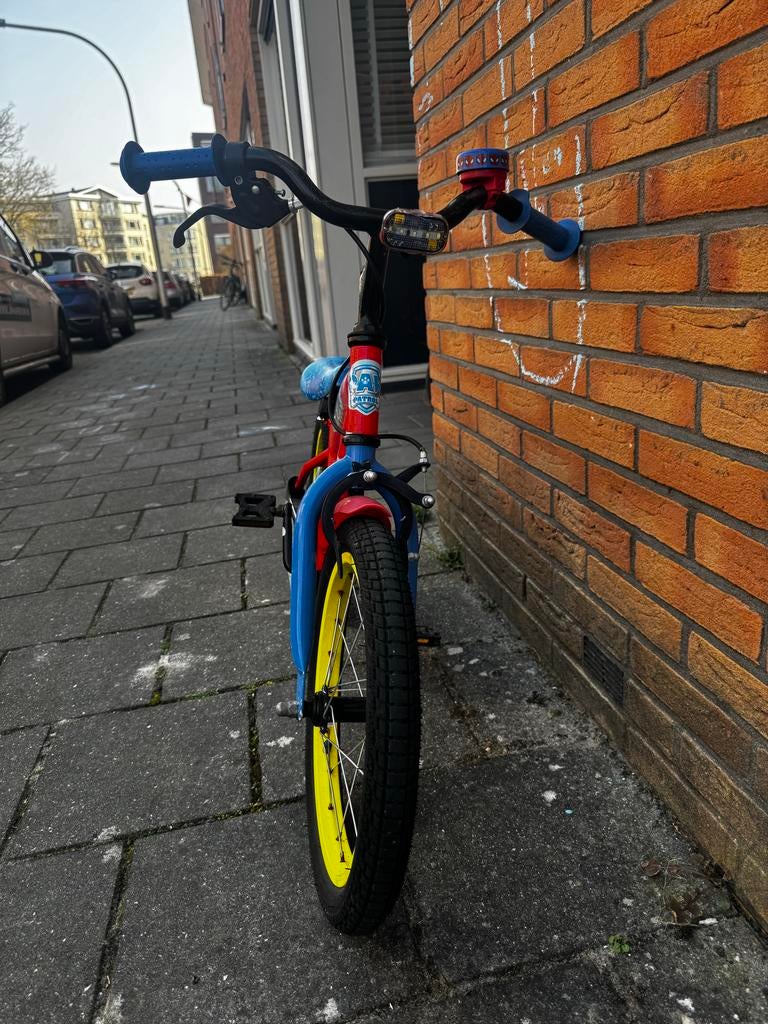 Paw Patrol kinderfiets 16 inch, Fietsen en Brommers, Fietsen | Kinderfietsjes, Gebruikt, 16 tot 20 inch, Zijwieltjes, Ophalen of Verzenden