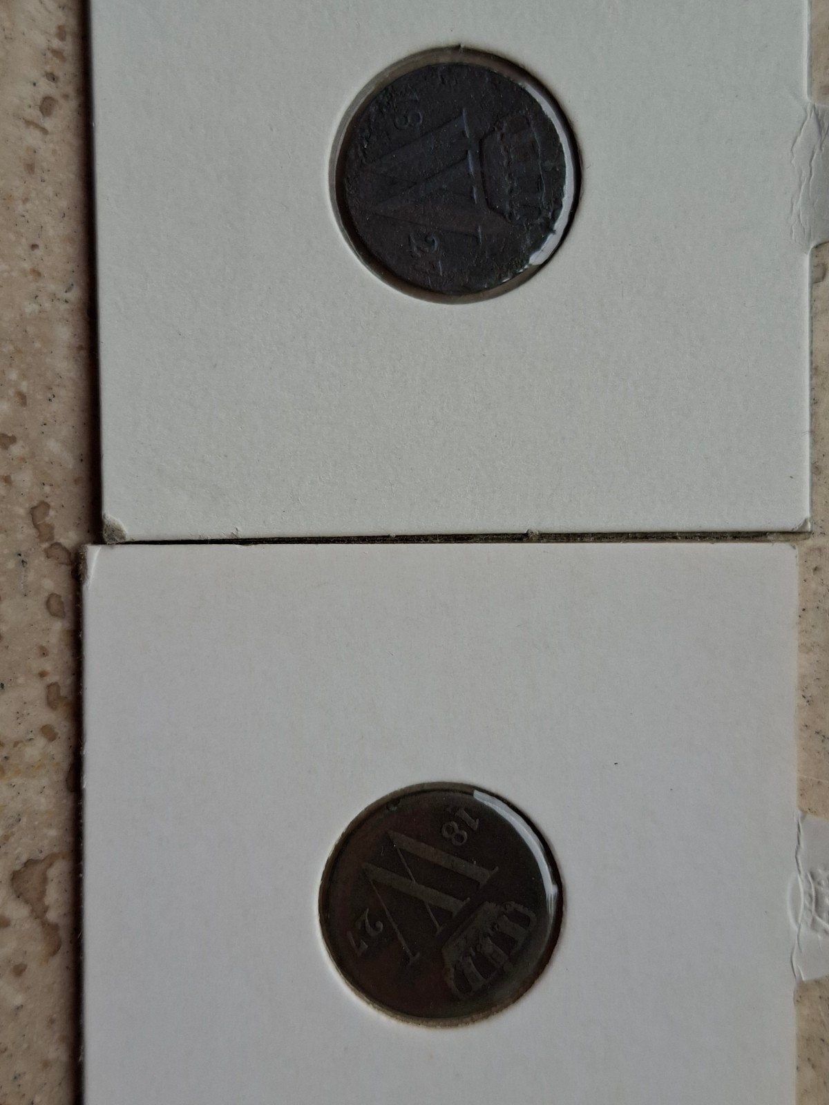 1/2 cent 1827 U en 1/2 cent 1827 B willem 1, Ophalen of Verzenden, Koning Willem I, Overige waardes, Setje