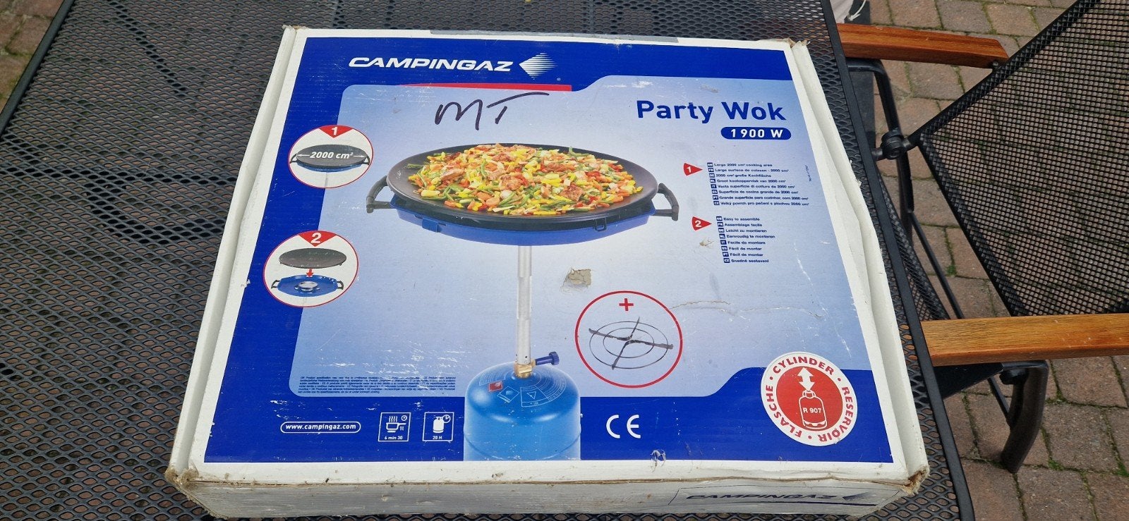 Campingaz Party Wok voor op gasfles - Handig voor op de camp, Ophalen of Verzenden