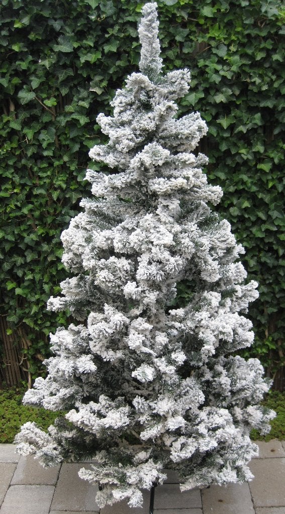 Kunstkerstboom wit besneeuwd hoogte 180 cm diameter 116 cm, Diversen, Ophalen of Verzenden, Zo goed als nieuw