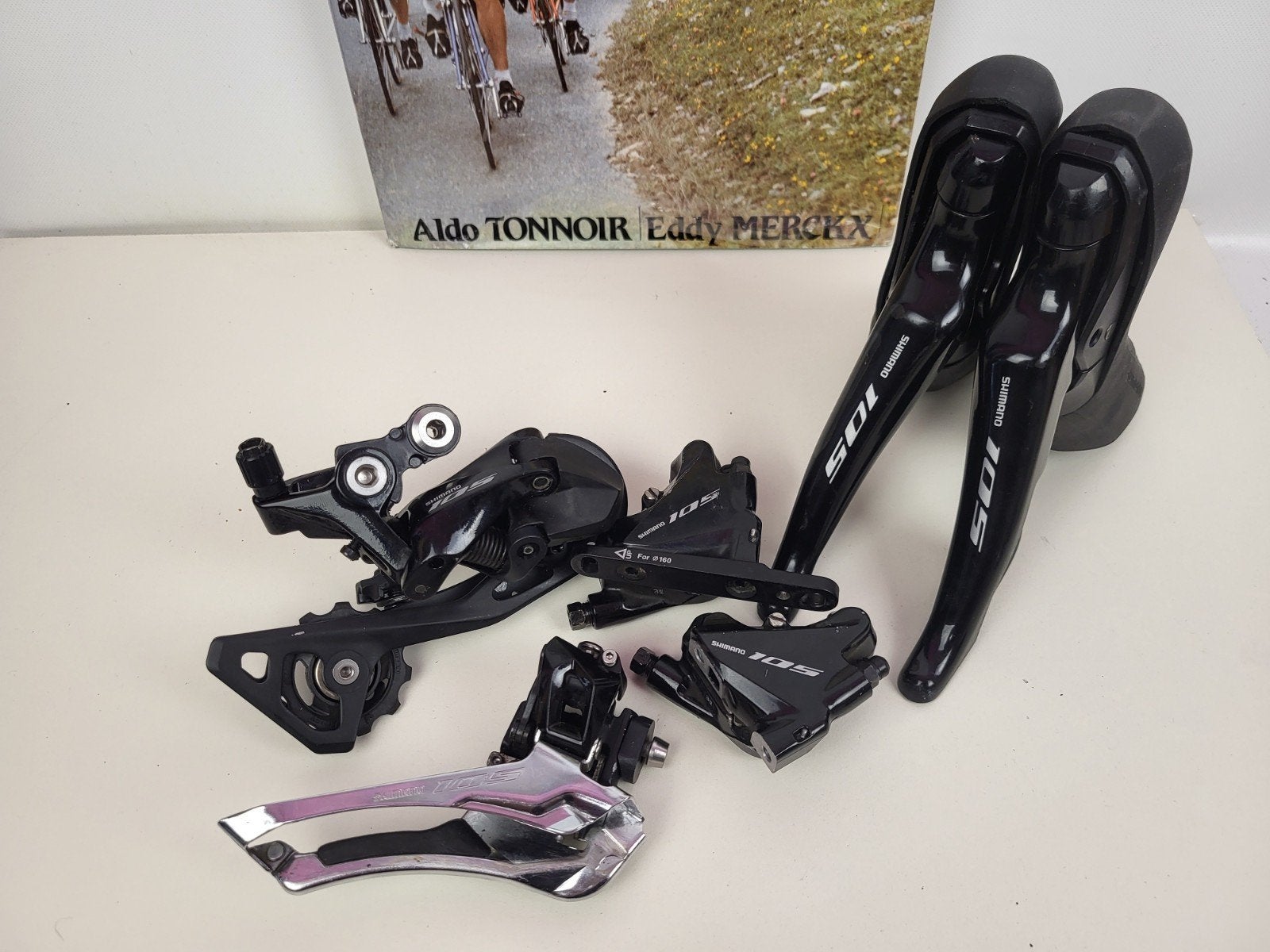 Shimano 105 Disc groep 11 speed, Remmen, Gebruikt, Shimano, Shimano 105