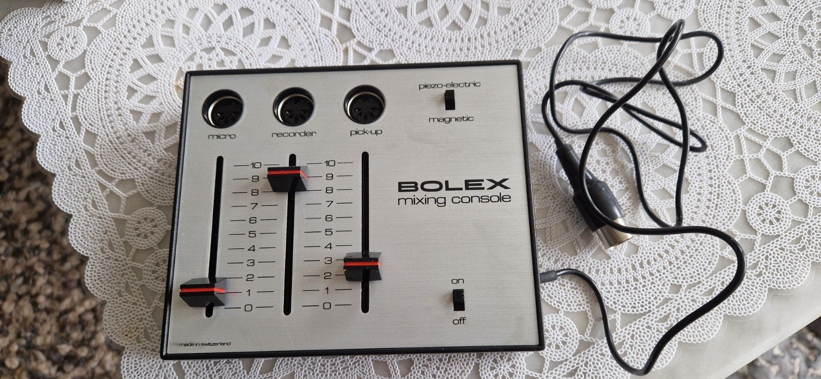 Vintage Bolex mixinh console, Muziek en Instrumenten, Mengpanelen, Ophalen of Verzenden, Gebruikt