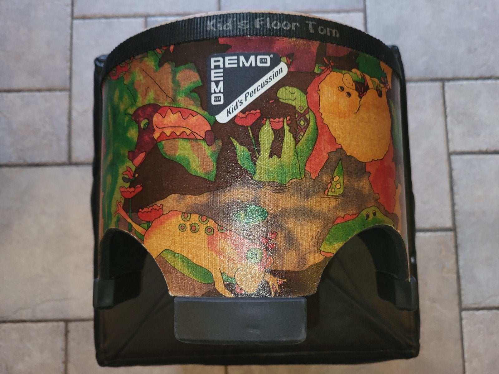 Remo Kids Trommel (25cm) met op maat gemaakte drumsticks, Ophalen of Verzenden, Zo goed als nieuw, Trommel