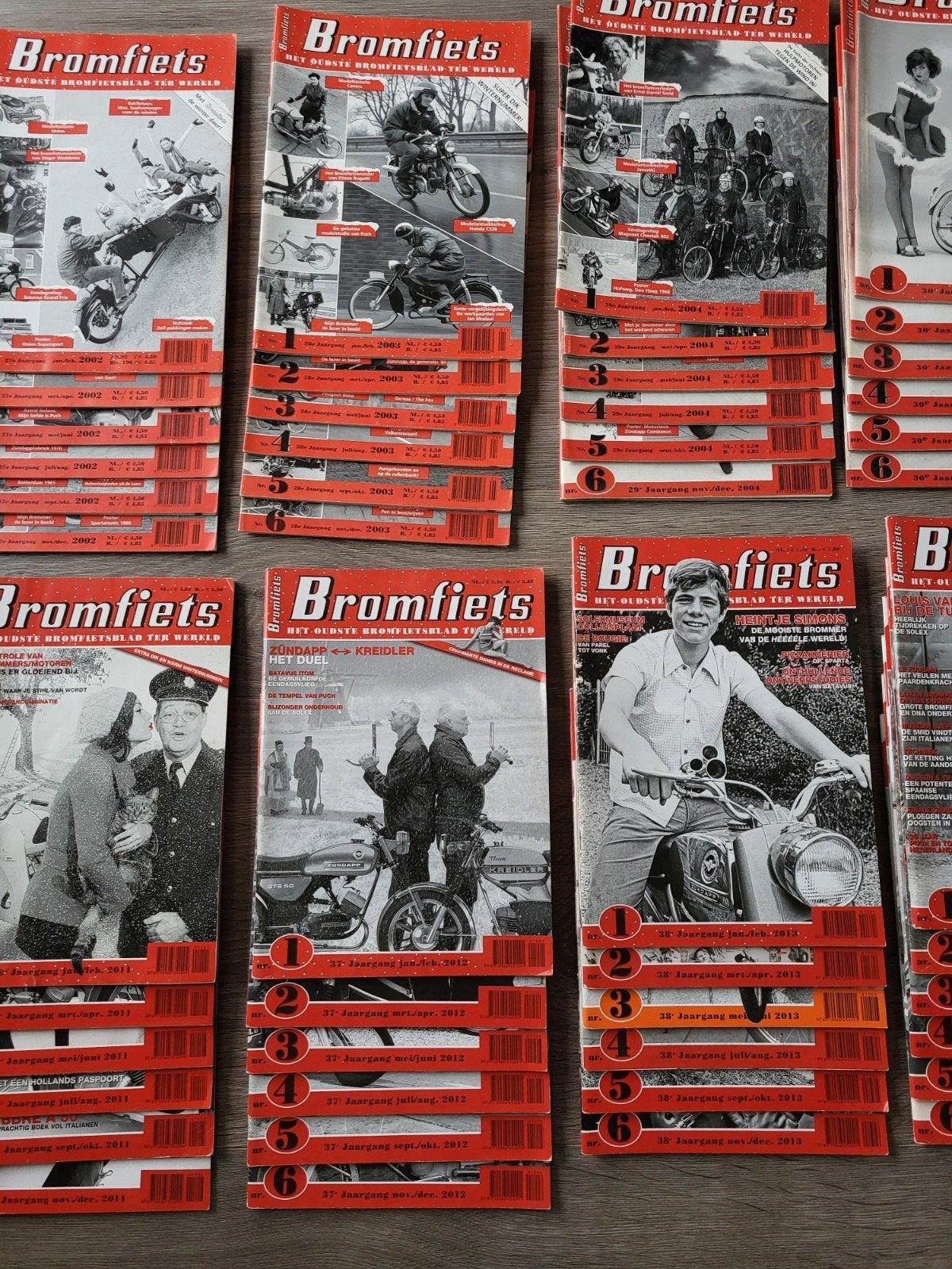 17 jaargangen van bromfiets, Ophalen, Gelezen