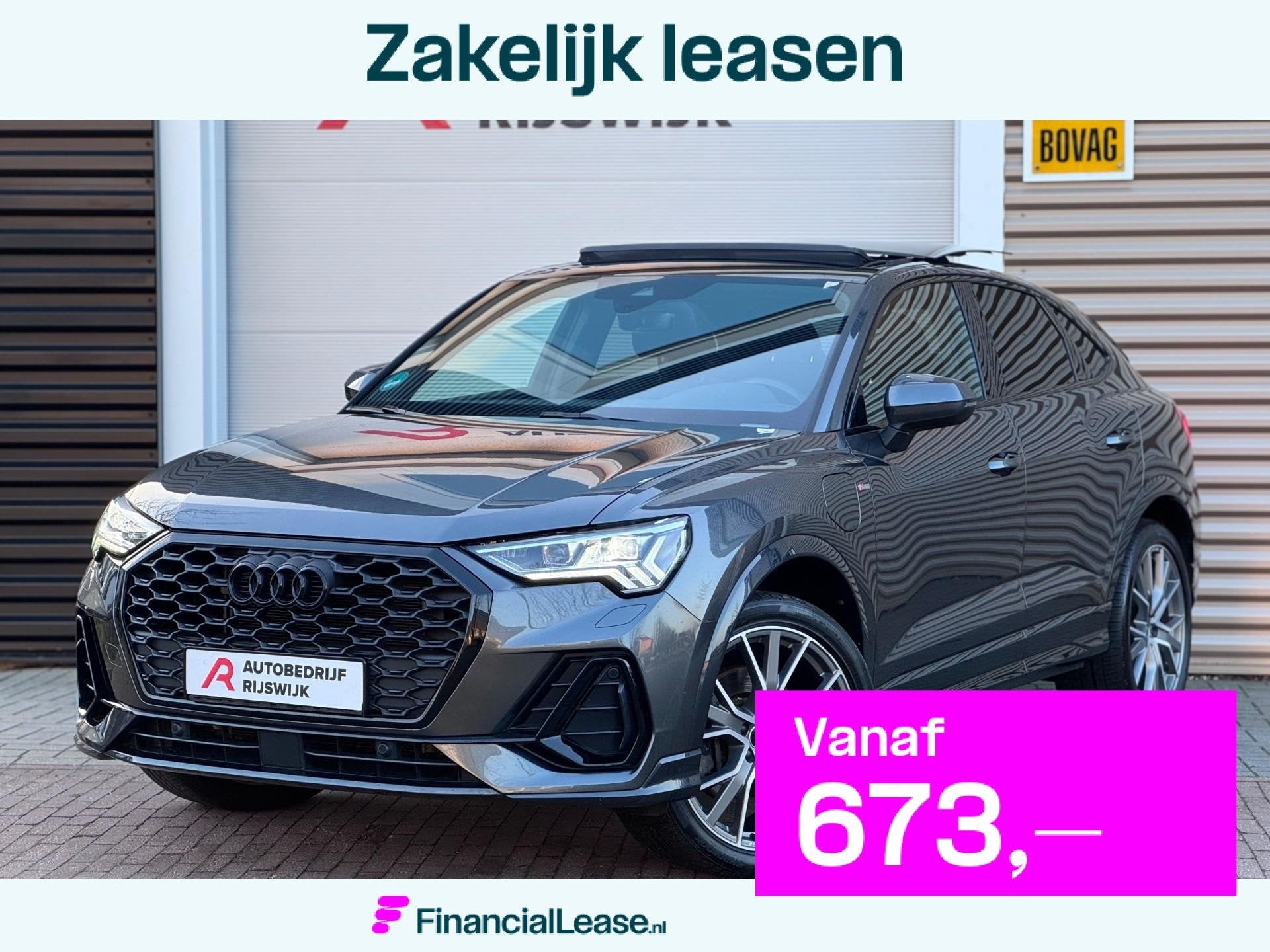 Audi Q3 Sportback 45 TFSI e S Edition Pano/Sonos/Sfeer/Matri, 12 maanden, Euro 6, Leder en Stof, Plug-in hybride