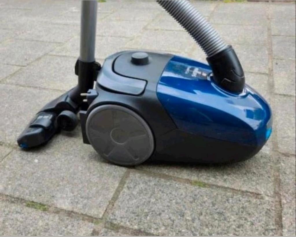 Goedwerkende Philips PowerGo stofzuiger in het blauw, Ophalen of Verzenden