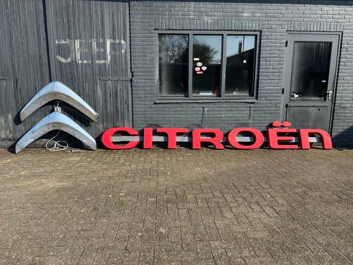 Groot Citro?n Reclamebord - Lichtbak, Ophalen, Gebruikt, ., Lichtbak of (neon) lamp