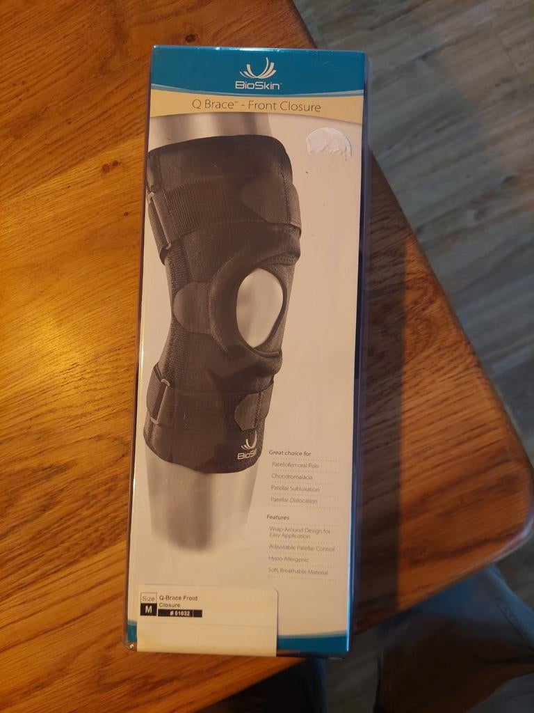 BioSkin Kniebrace Q-Brace Front closure maat M, Diversen, Ophalen of Verzenden