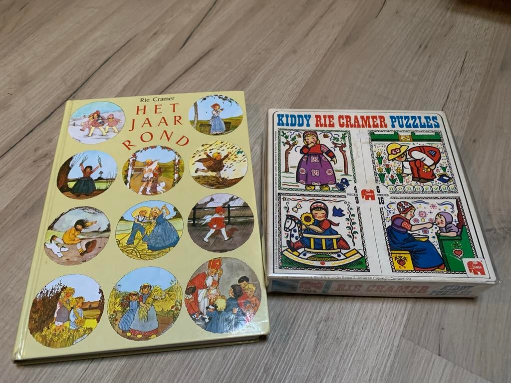 Rie Cramer - mooi Vintage kinderboek en puzzel, Ophalen of Verzenden, Zo goed als nieuw