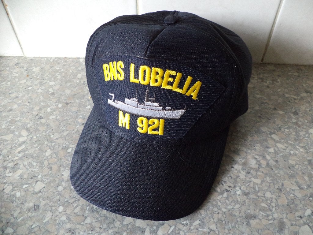 baseball pet belgische marine mijnenveger BNS lobelia M 921, Ophalen of Verzenden, Marine, Overige gebieden, Helm of Baret