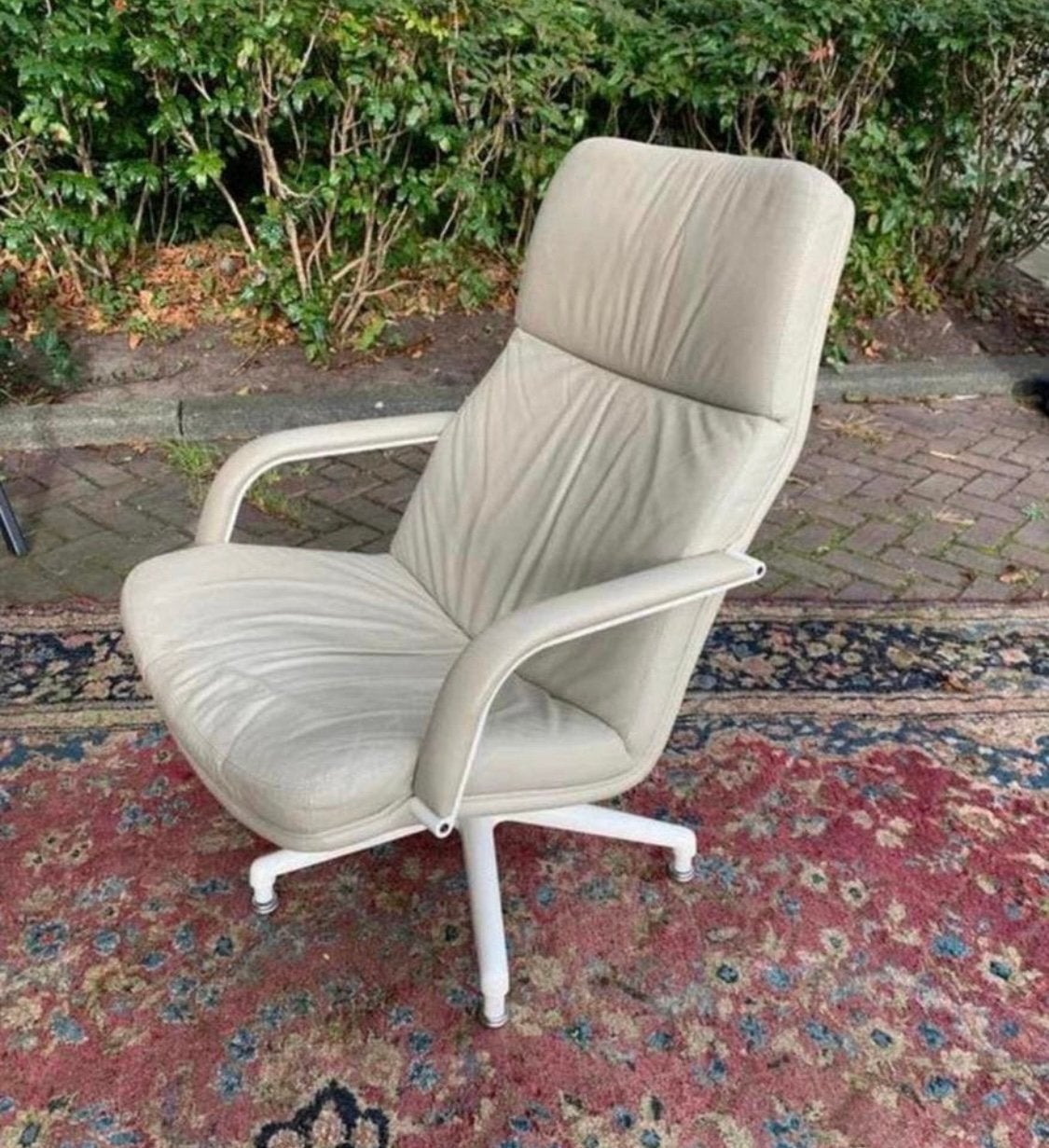 Fauteuil leren F154 Geoffrey Harcourt Artifort., Huis en Inrichting, Fauteuils, Verzenden