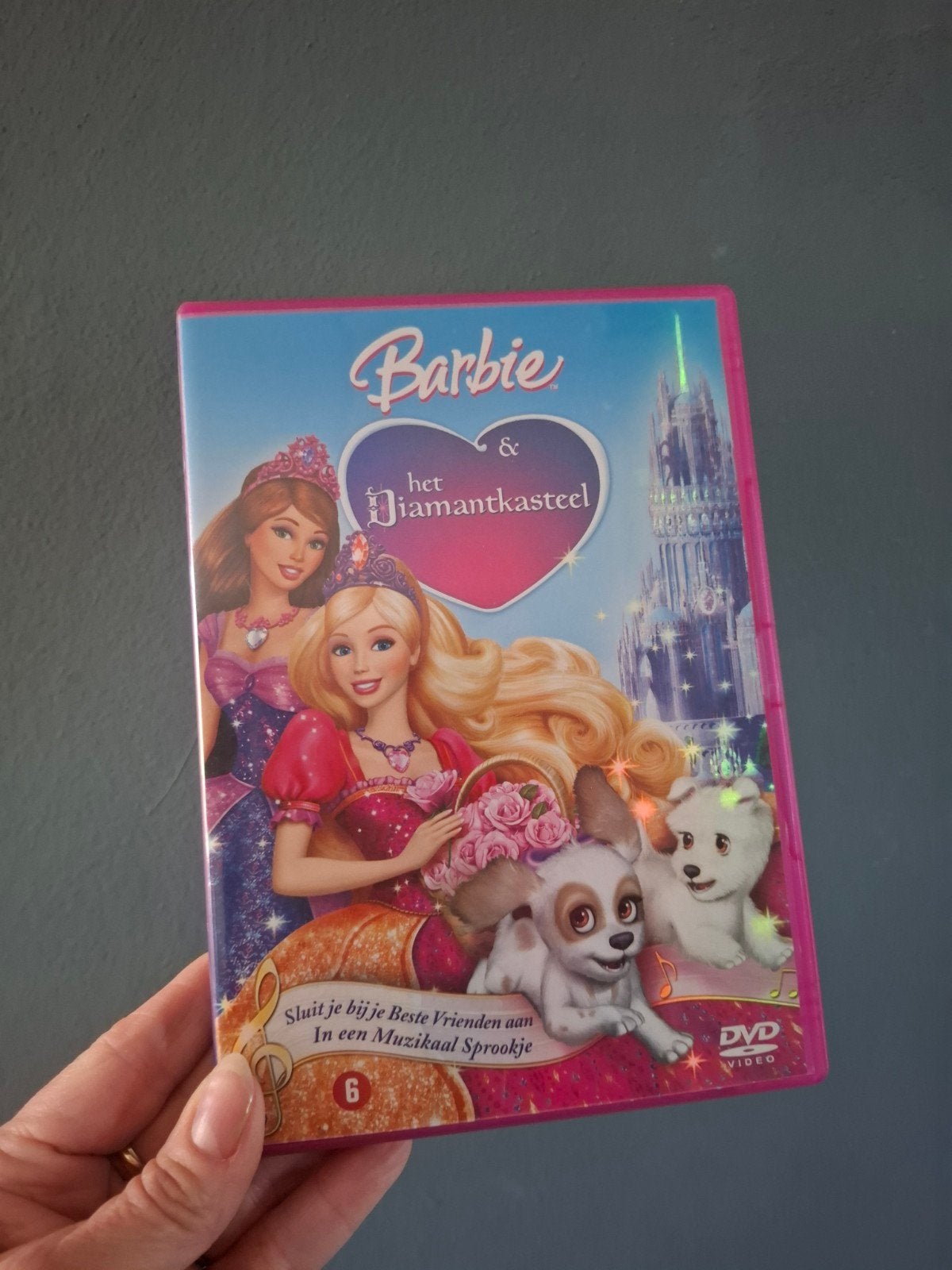 Barbie & Het Diamantkasteel DVD - Muzikaal Sprookje, Gebruikt, Nederlands, Vanaf 6 jaar, Familie