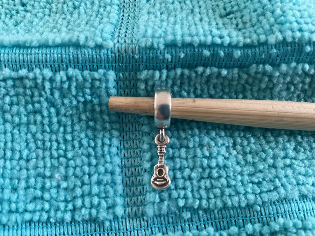 Pandora Bedel Gitaar, Verzenden, Zo goed als nieuw, Zilver, Pandora