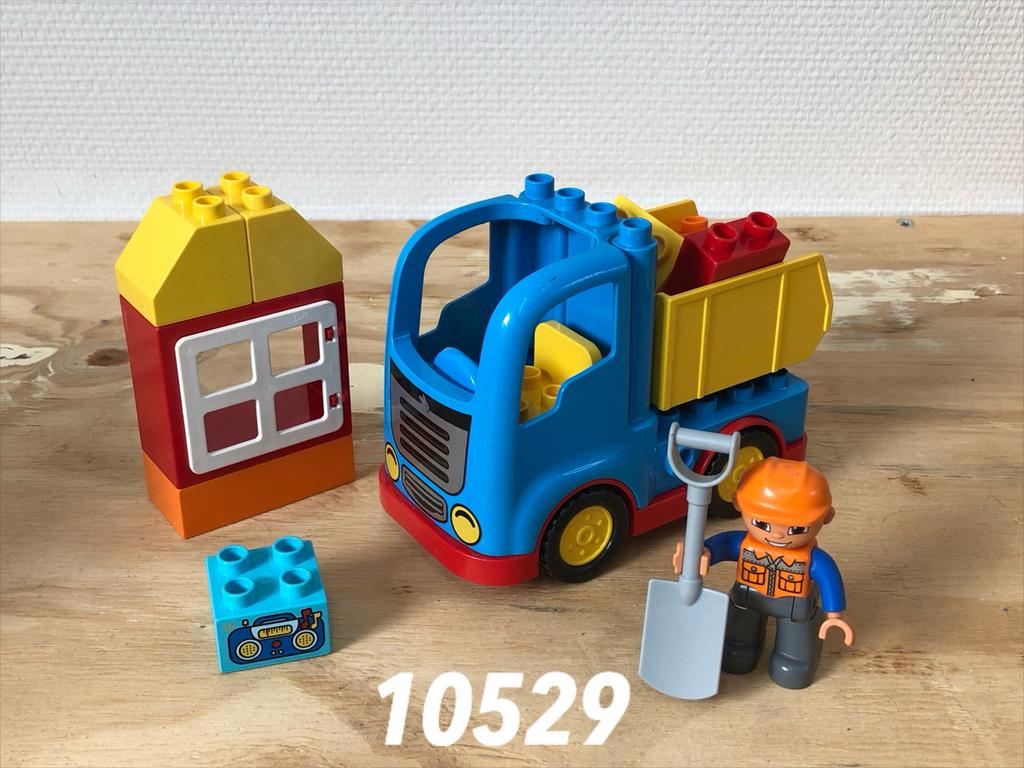 Duplo vrachtwagen kiepwagen 10529 (compleet) 4, Ophalen of Verzenden, Zo goed als nieuw, Complete set, Duplo
