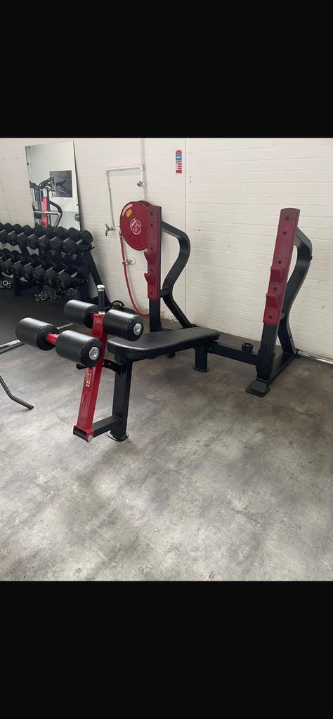 Impulse Sterling Decline Bench Press, Sport en Fitness, Fitnessapparatuur, Gebruikt, Krachtstation, Borst, Buik, Metaal, Ophalen