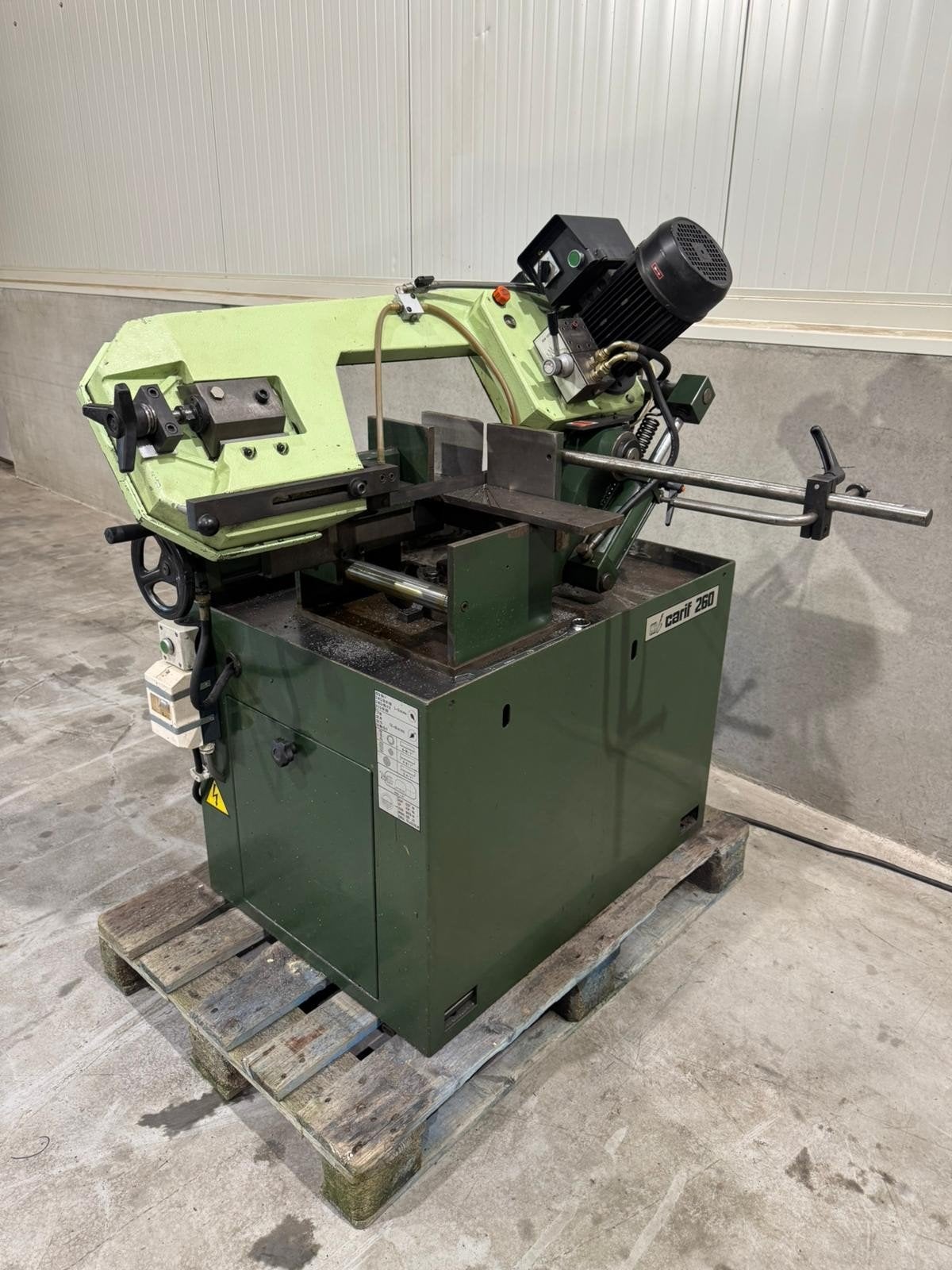 Carif 260 BSA bandzaagmachine halfautomaat, Ophalen, 1200 watt of meer, Lintzaag, 70 mm of meer