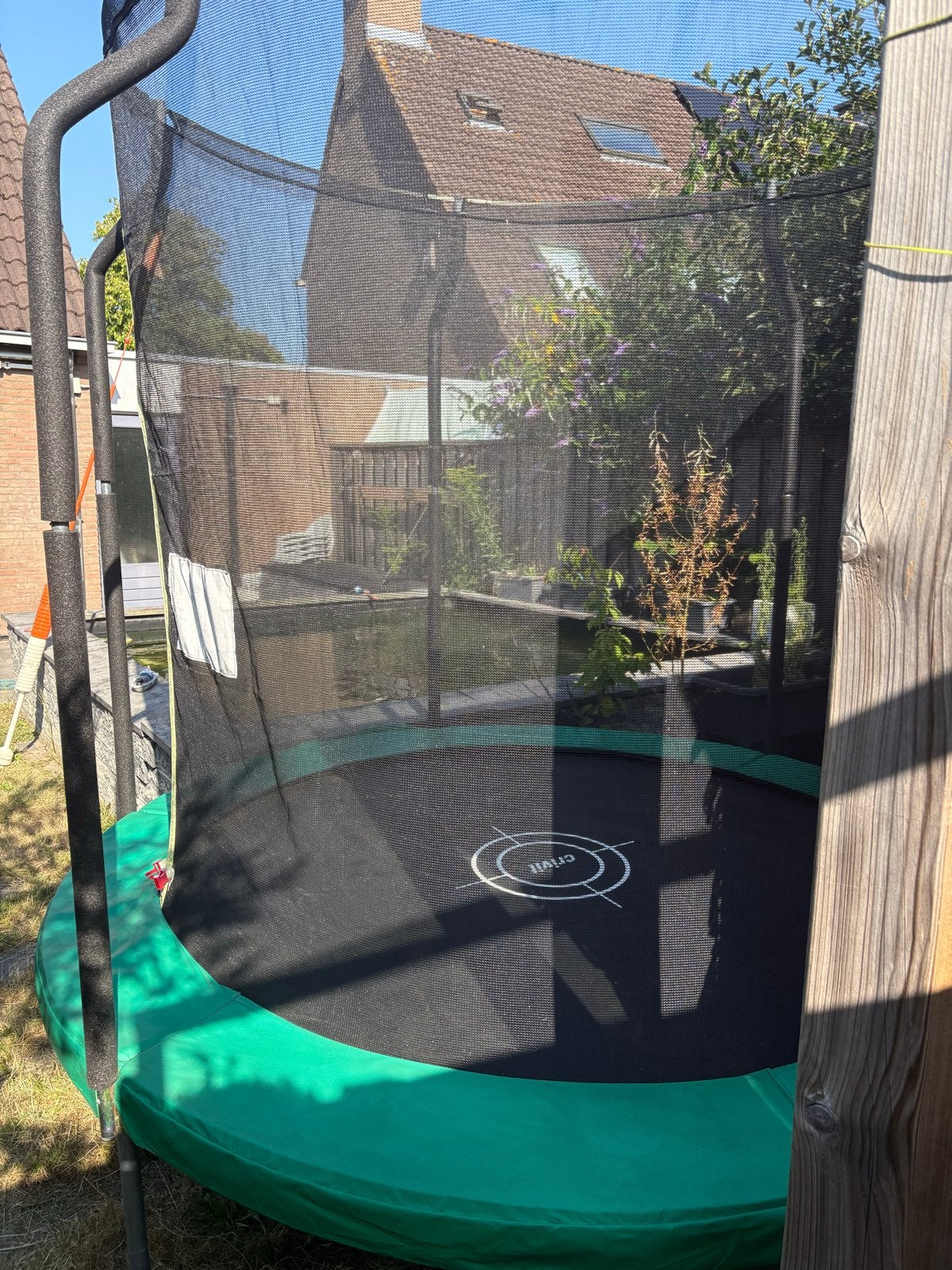 Crivit Trampoline Ø 244 cm met veiligheidsnet, Kinderen en Baby's, Speelgoed | Buiten | Trampolines, Ophalen, Gebruikt
