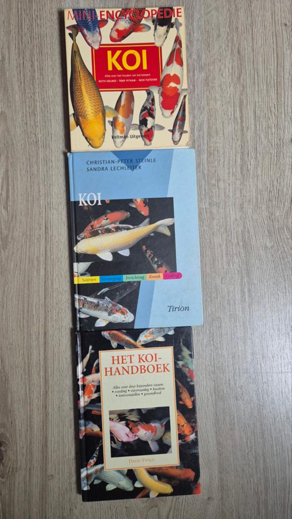 3x Koi Boeken: Mini-encyclopedie, Handboek, Verzorging, Boeken, Ophalen of Verzenden