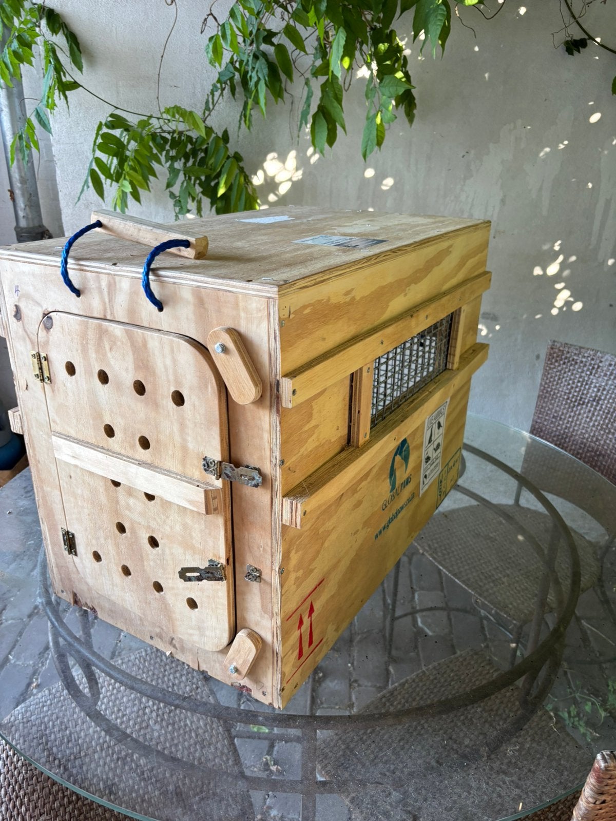 Stevige houten transportkist voor dieren – 65x40x50cm, Huis en Inrichting, Ophalen, Zo goed als nieuw, 50 tot 100 cm, Minder dan 50 cm