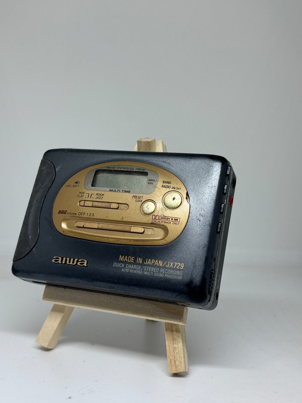 Aiwa Walkman JX729 - Vintage Cassettespeler met Radio, Ophalen of Verzenden, Walkman