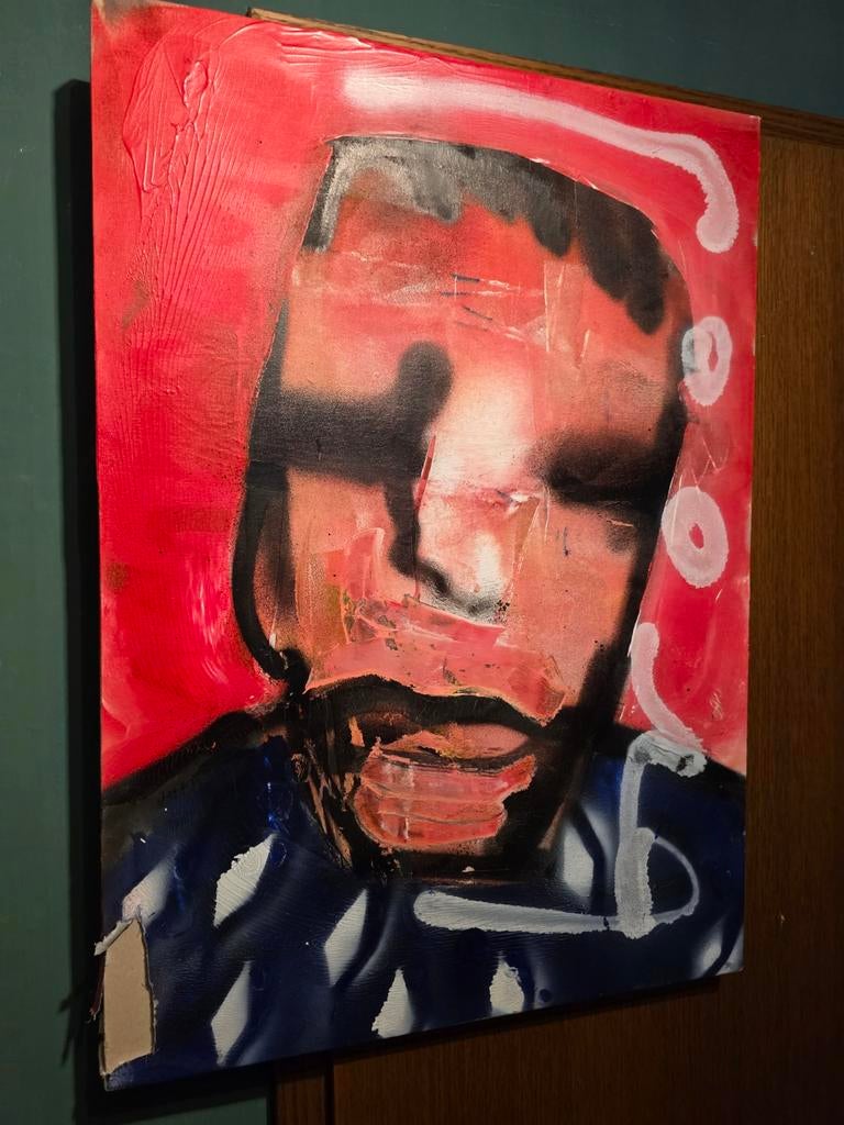 Herman Brood olieverfschilderij, Ophalen of Verzenden