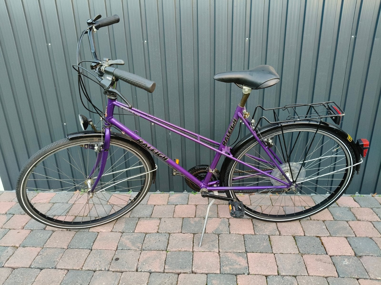 Raleigh damesfiets, Ophalen, Gebruikt, Velgrem, Versnellingen