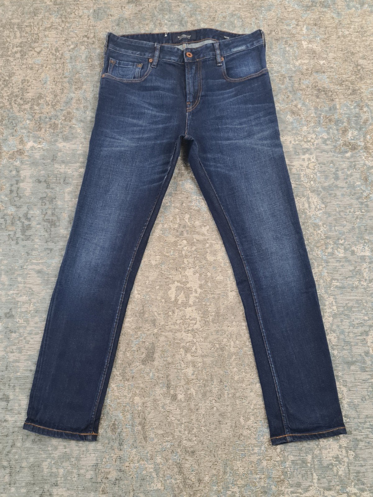Scotch and Soda SKIM W32 L30 Skinny STRETCH Bronno3230 Blauw, Blauw, https://scotch-soda.eu/pages/contact, W32 (confectie 46) of kleiner
