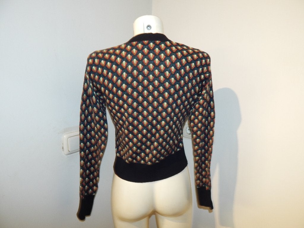 King Louie vestje aparte print in kleur knopen v hals S, King Louie, Maat 36 (S), Gedragen, Meerkleurig