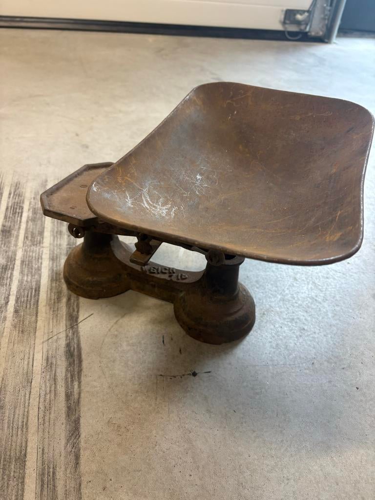 Vintage keuken weegschaal – decoratief en sfeervol, Witgoed en Apparatuur, Weegschalen, Ophalen of Verzenden, 1 tot 500 gram, Keukenweegschaal