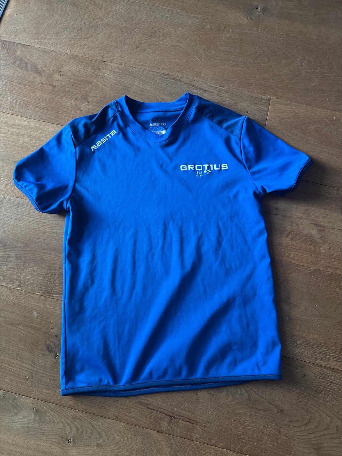Gymshirt Grotius College maat 164 - Nieuwstaat, Ophalen of Verzenden, Nieuw, Jongen of Meisje, Sport- of Zwemkleding
