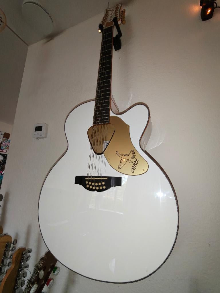 Gretsch 12 string white falcon, Muziek en Instrumenten, Snaarinstrumenten | Gitaren | Akoestisch, Zo goed als nieuw, Western- of Steelstringgitaar