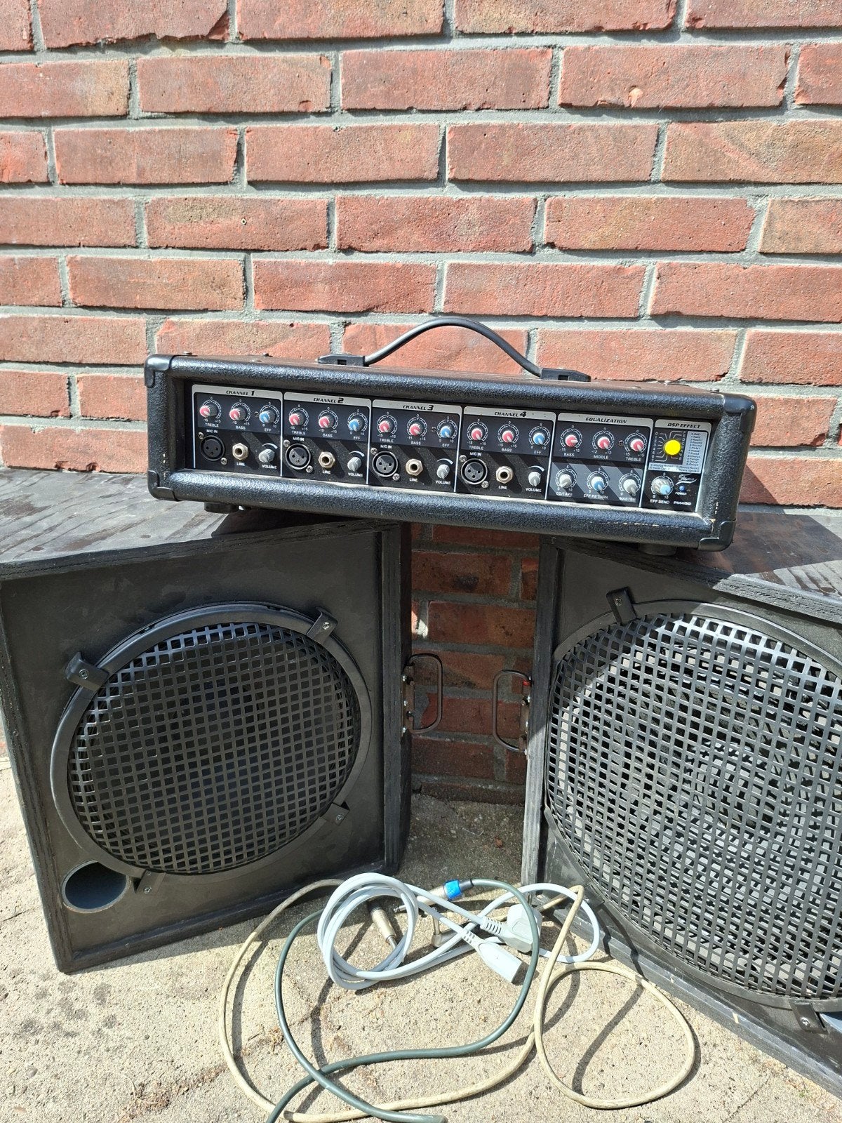 Zang/Gitaar FAME PM400 powermixer + twee speakers, Muziek en Instrumenten, Ophalen, Gebruikt, Minder dan 500 watt
